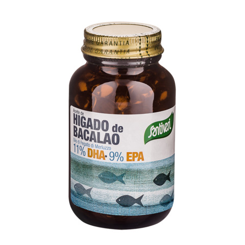 colesterol ACEITE HIGADO BACALAO PERLA 120 perlas