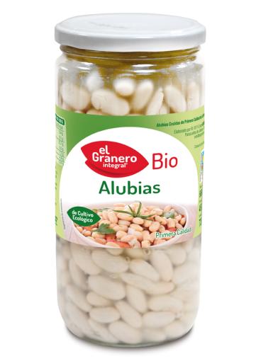 conservas ALUBIAS BLANCAS COCIDAS BIO, 660 g