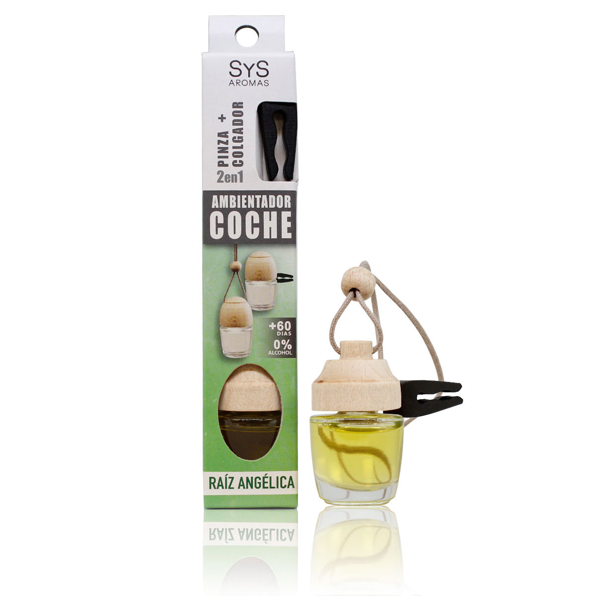 aromaterapia AMBIENTADOR COCHE STYLE PINZA RAIZ ANGELIZA 7ML