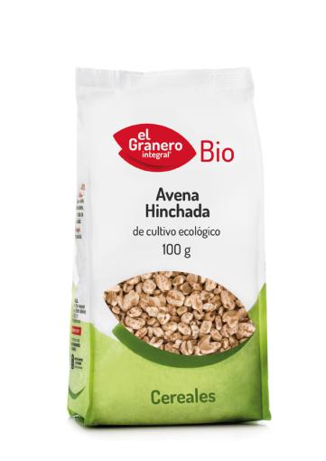 copos, mueslis y salvados AVENA HINCHADA BIO, 100 g