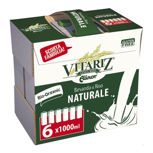 bebidas BEBIDA ARROZ FAMILY PACK VITARIZ 1L 6UD CAJA INDIVISIBLE