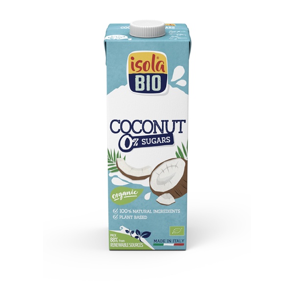 bebidas BEBIDA DE COCO SIN AZÚCAR BIO, 1 L