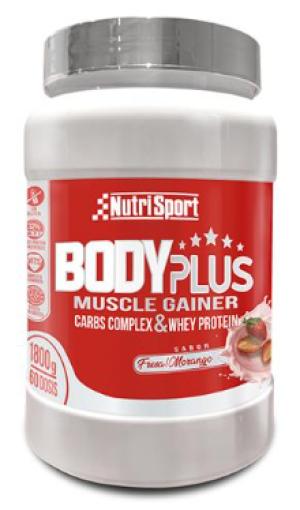 deporte BODY PLUS MUSCLE GAINER SABOR FRESA Y MANGO 850GR