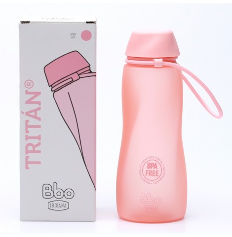 jarras vasos y teteras BOTELLA BBO TRITAN 550ML ROSA