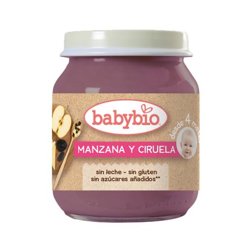 alim infantil Babybio Manzana Ciruela 130grs