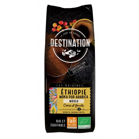 bebidas solubles CAFE MOLIDO ETIOPIA MOKA ARABICA BIO 250G