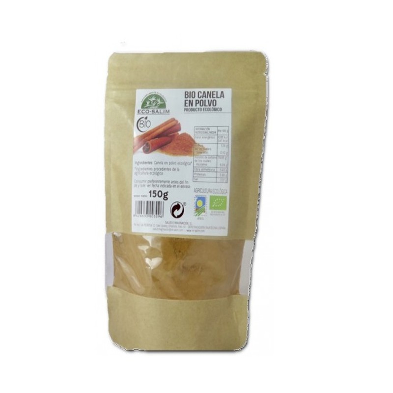 sales, condimentos y salsas CANELA EN POLVO BIO 150GR