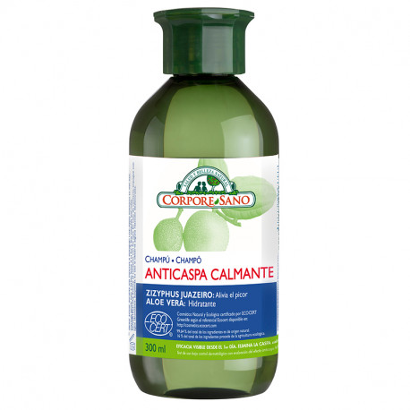 línea capilar CHAMPU ANTICASPA CALMANTE ALOE BIO 300ml