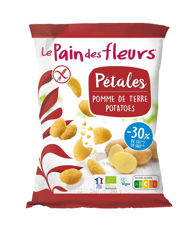 aperitivos y frutos secos CHIPS PETALOS PATATA S/G BIO 75 G