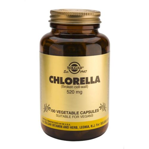 superalimentos CHLORELLA 520 mg 100 caps (de pared celular rota). CápsVegetales.