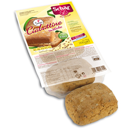 celiacos CIABATTINE RUSTICHE PAN CHAPATA INTEGRAL 200 gr.