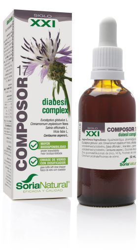 extractos de plantas COMPOSOR 17 DIABESIL COMPLEX S. XXI 50ML