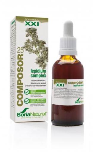 extractos de plantas COMPOSOR 25 LEPIDIUM COMPLEX SXXI 50ML