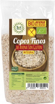 copos, mueslis y salvados COPOS DE AVENA FINOS SIN GLUTEN ECO INTEGRAL 500GR