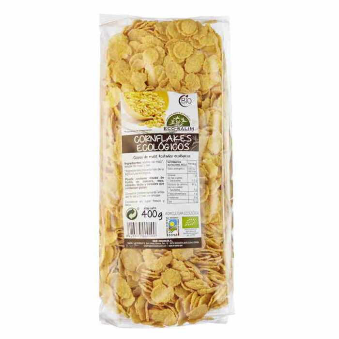 copos, mueslis y salvados CORNFLAKES Bio sirope de maiz 400 GR.