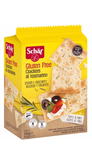 celiacos CRACKERS AL ROSMARINO 210 gr.