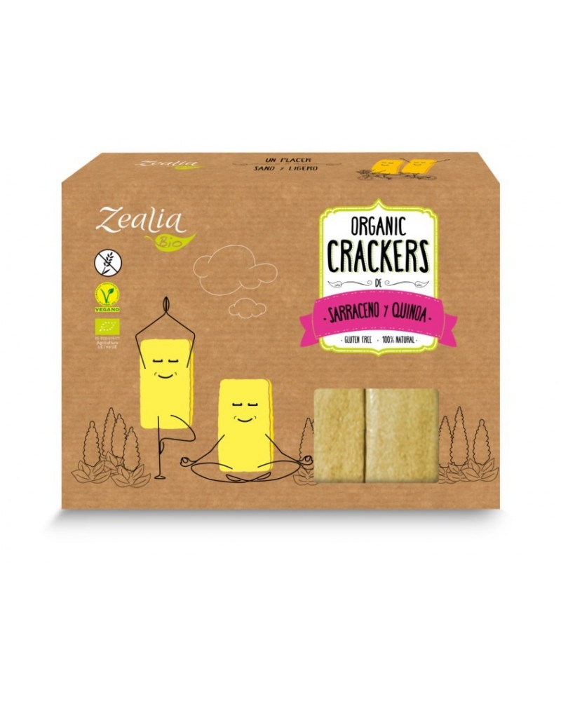 celiacos CRACKERS SARRACENO Y QUINOA ECO 120 grs