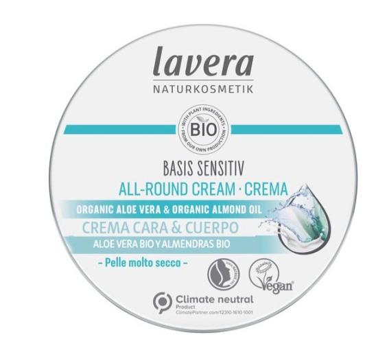 línea corporal CREMA CARA Y CUERPO BASIS SENSITIV BIO150ML