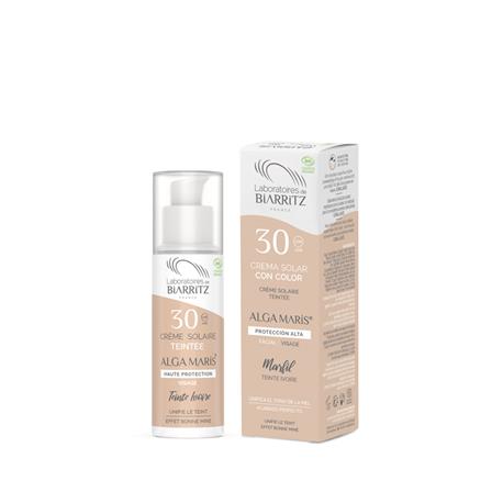 línea corporal CREMA FACIAL COLOR MARFIL SPF 30 50ML BIO