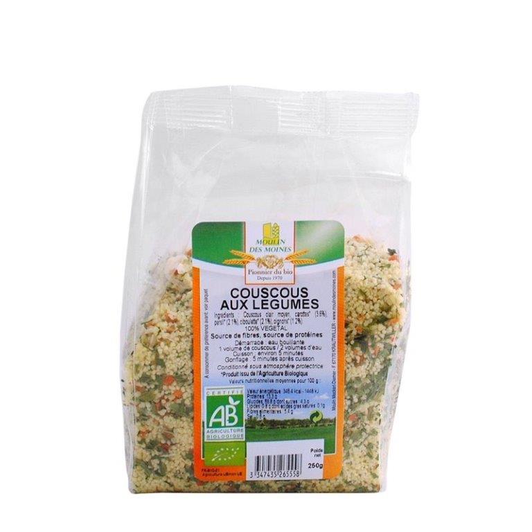 granos y semillas CUSCUS CON VERDURAS BIO 250GR