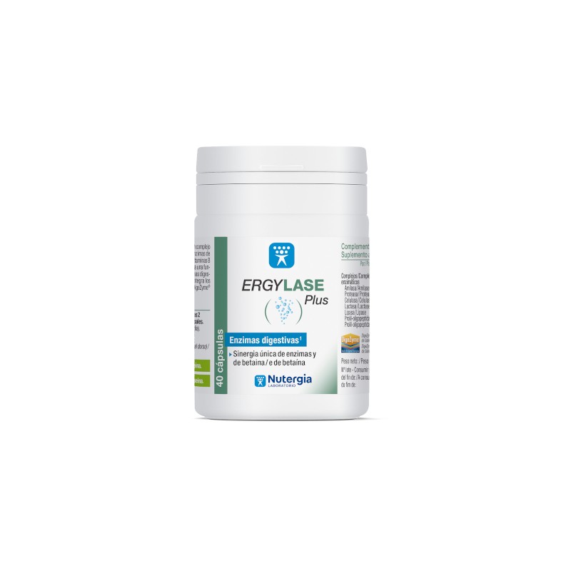 digestivos ERGYLASE PLUS 40 CAPSULAS