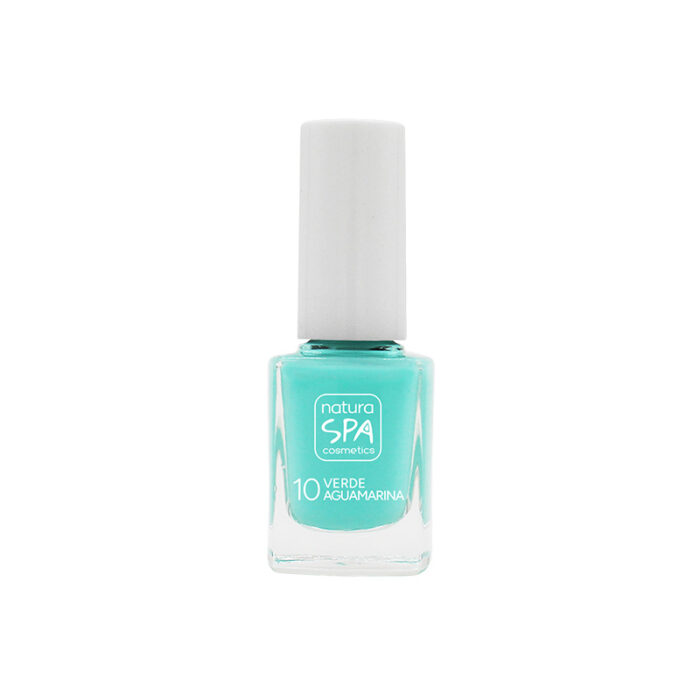 línea corporal ESMALTE UÑAS 10 VERDE AGUAMARINA