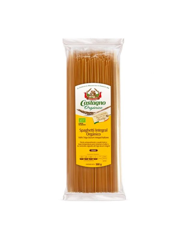 arroz y pasta ESPAGUETIS DE SEMOLA INTEGRAL TRIGO DURO 500GRS BIO