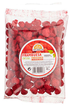 aperitivos y frutos secos FRAMBUESA ENTERA 40 GR,