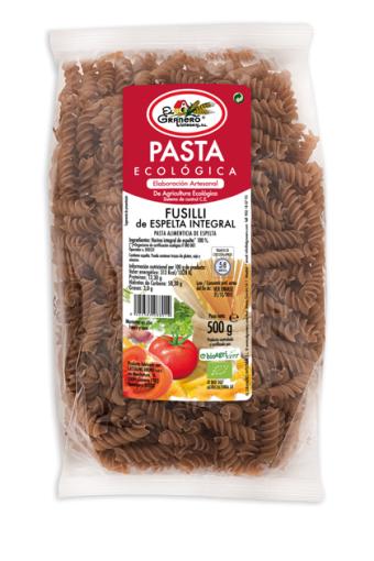 arroz y pasta FUSILLI DE TRIGO ESPELTA INTEGRAL BIO, 500 g