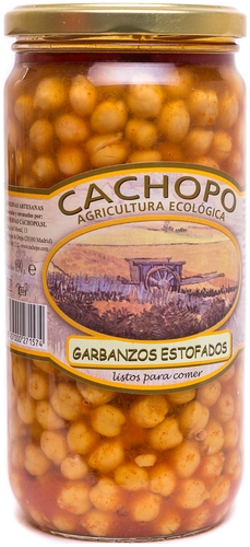 conservas GARBANZOS ESTOFADOS 720 GR.ECO