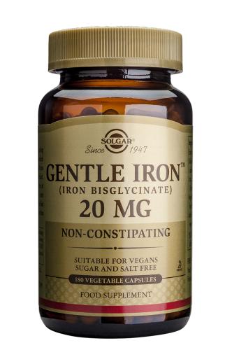 minerales HIERRO GENTLE® 20mg. 180 Cápsulas Vegetales.