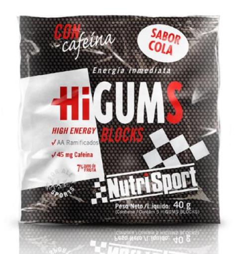 deporte HIGUMS CON CAFEÍNA COLA 40G