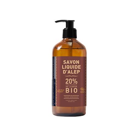 línea corporal JABON LIQUIDO DE ALEPO 20% ACEITE DE LAUREL BIO 500ML