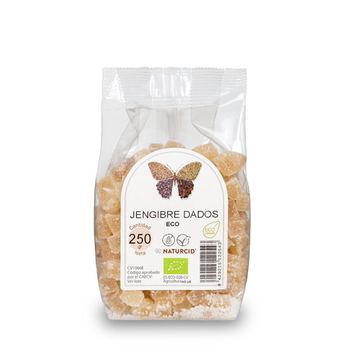 aperitivos y frutos secos JENGIBRE DADOS ECO 200GR