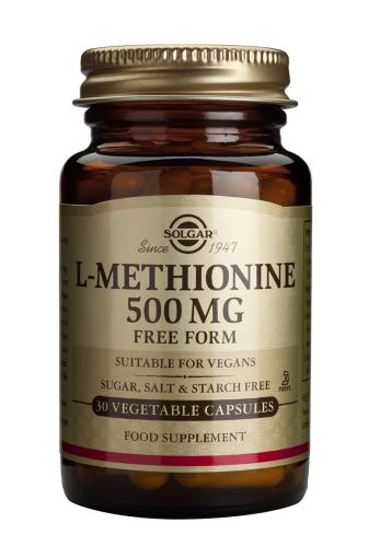 aminoácidos L-METIONINA 500 mg. Cápsulas Vegetales.