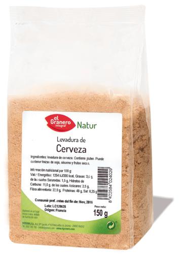 copos, mueslis y salvados LEVADURA DE CERVEZA, 150 g