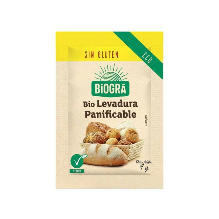 harinas y sémolas LEVADURA PANIFICABLE BIO 9GRS S/GLUTEN