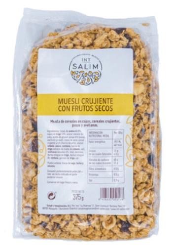 copos, mueslis y salvados MUESLI CRUJIENTE CON FRUTOS SECOS 375G