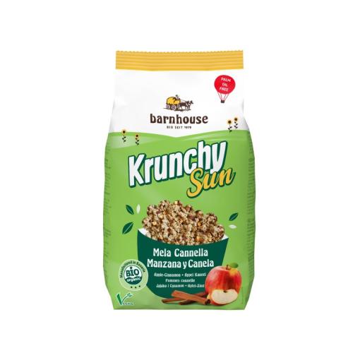 copos, mueslis y salvados MUESLI KRUNCHY SUN MANZANA Y CANELA 375GR BIO