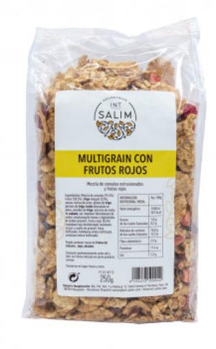 copos, mueslis y salvados MULTIGRAIN FRUTOS ROJOS BIO 250 GR