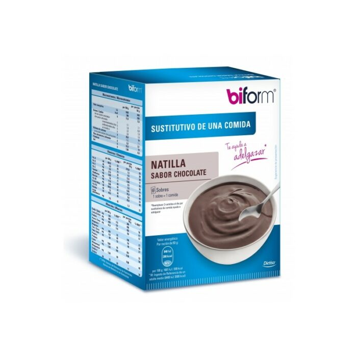 control de peso NATILLAS BIFORM CHOCOLATE 6 unids