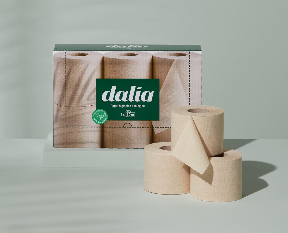 limpieza PACK 6 ROLLOS DE PAPEL HIGIÉNICO DOBLE CAPA BIO SIN BLANQUEAR 35m X 6und