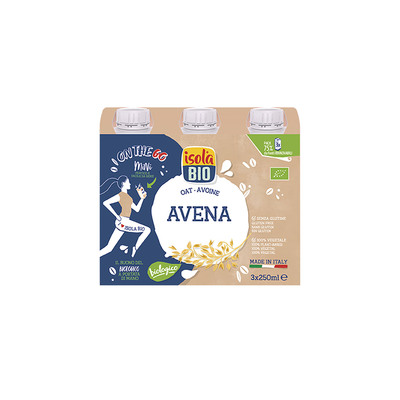 bebidas PACK BEBIDA DE AVENA SIN AZUCAR BIO 3X250ML