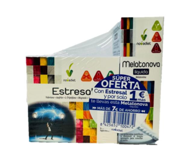 sistema nervioso PACK ESTRESAL 60CAP + MELATONOVA LIQUIDA 30ML