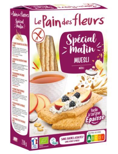 pan PAN DE FLORES ESPECIAL MATIN MUESLI S/G BIO 230G