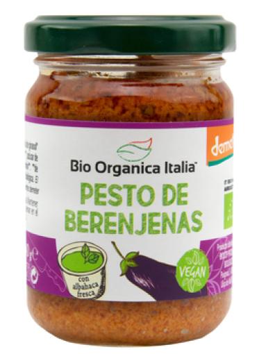 sales, condimentos y salsas PESTO DE BERENJENAS VEG BIO 140G