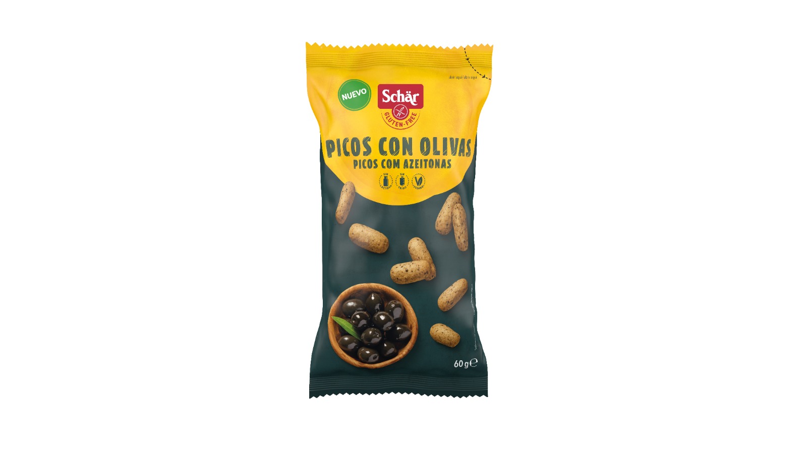 celiacos PICOS CON OLIVAS 60 gr.