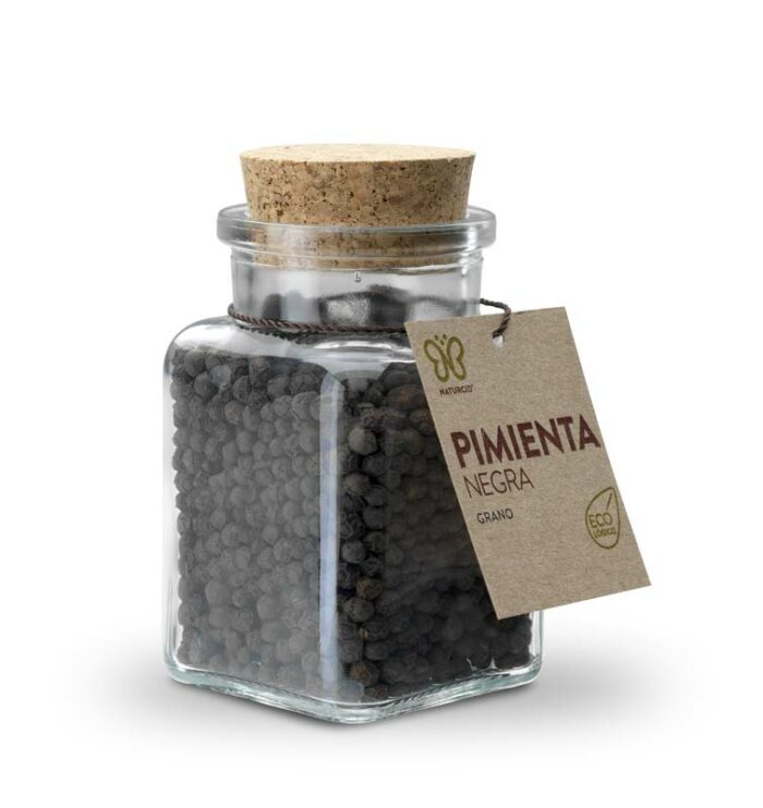 sales, condimentos y salsas PIMIENTA NEGRA EN GRANO GOURMET ECO 75GR