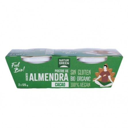 postres POSTRE ALMENDRA CACAO 2 X 125 g BIO S/G VEG