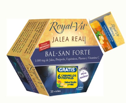 jaleas y energeticos ROYAL VIT EQUINACEA 20 VIALESX10ML + CARAMELOS PROPOLIS GRATIS